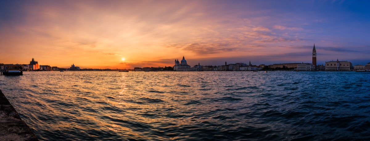 Golden Hour over the Venetian Lagoon